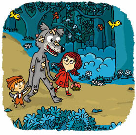 Chacha poucet et le loup